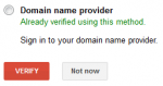 Domain Verified