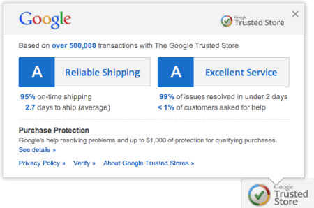 google trusted store