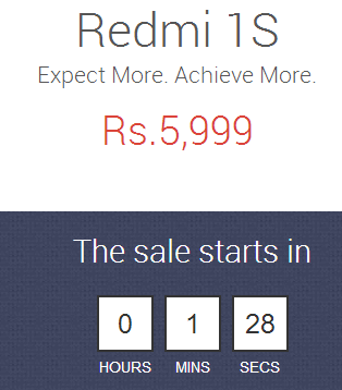 redmi 1s sale